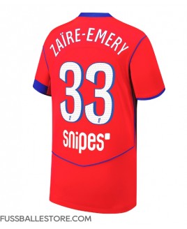 Günstige Paris Saint-Germain Warren Zaire-Emery #33 3rd trikot 2025-26 Kurzarm